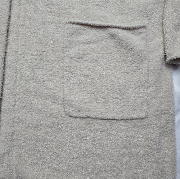 Barefoot Dreams Cozy Chic Lite Cardigan Bisque Size Medium - Picture 3 of 12